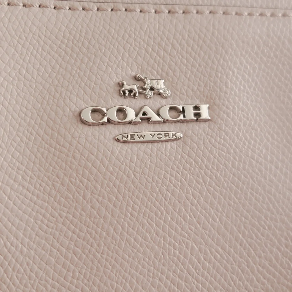 Coach F34672 Christie Carryall Satchel Gray Birch Leather Bag